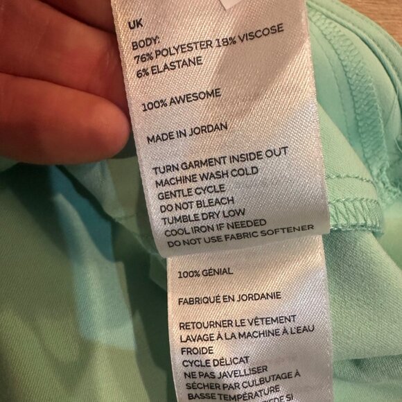 FIGS RAFAELA OVERSIZED SCRUB TOP MINT GREEN WOMENS MEDIUM - Picture 6 of 8